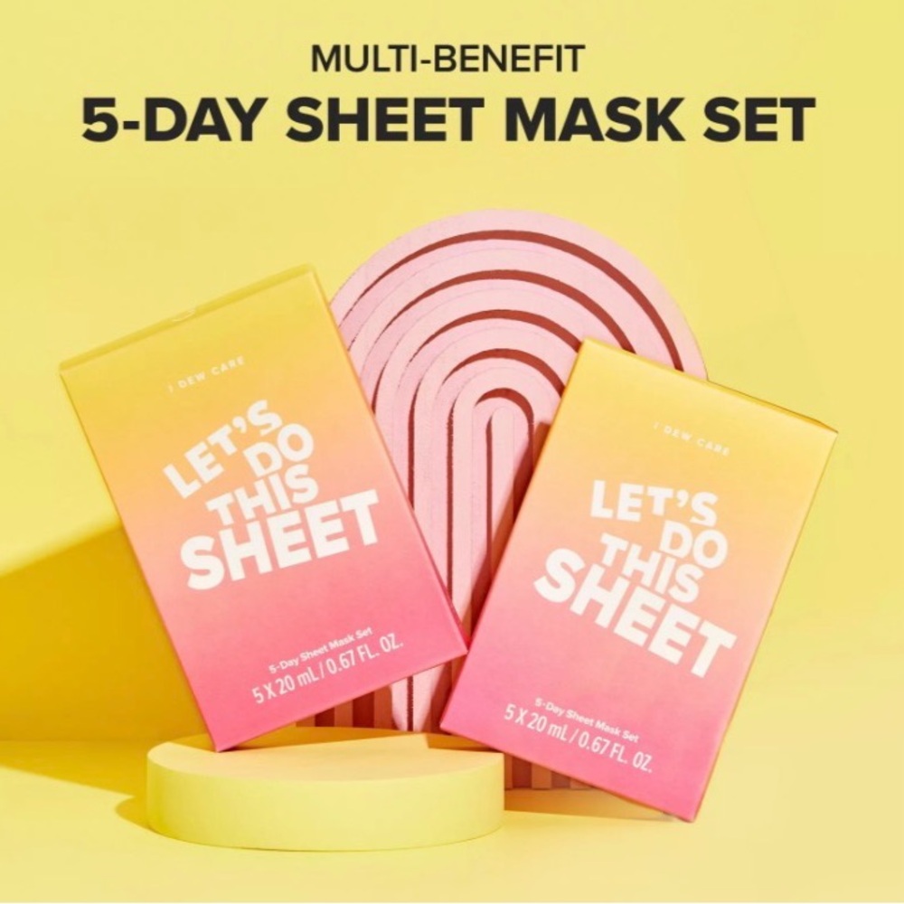 I Dew Care Let’s Do This Sheet 5-Day Sheet Mask Set